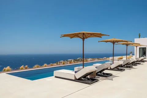 Modern Villa Panoramic View sea view with Infinity Heated Pool, 5 bedrooms in Mykonos