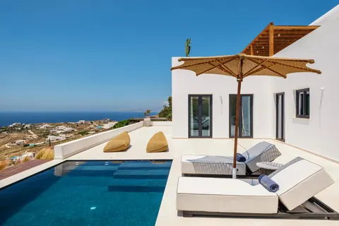Modern Villa Panoramic View sea view with Infinity Heated Pool, 5 bedrooms in Mykonos available rental For Super Rich