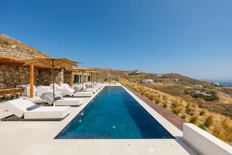 Modern Villa Panoramic View sea view with Infinity Heated Pool, 5 bedrooms in Mykonos 00003508376 rental For Super Rich