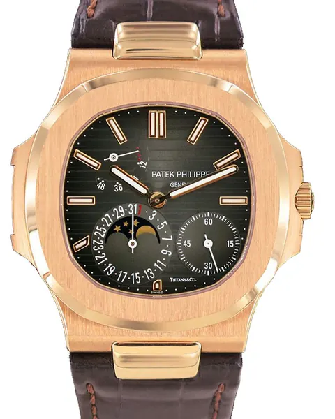 Patek Philippe Nautilus Moonphase 18K RG Tiffany & CO. 150,000 for sale For Super Rich Patek Philippe Nautilus Moonphase 18K RG Tiffany & CO. 150,000 for sale For Super Rich