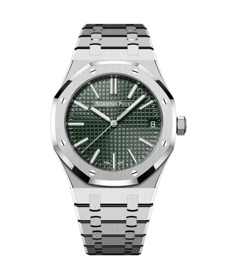 Audemars Piguet Royal Oak Selfwinding Stainless Steel Green Dial UAE for sale For Super Rich
