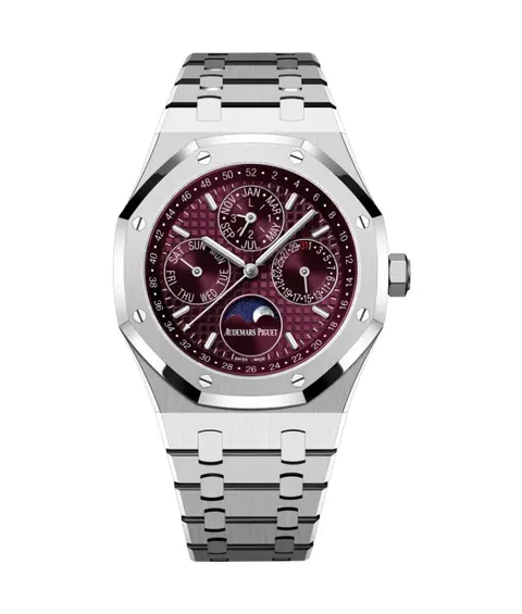 Audemars Piguet Royal Oak Perpetual Calendar White Gold Purple-Burgundy UAE for sale For Super Rich