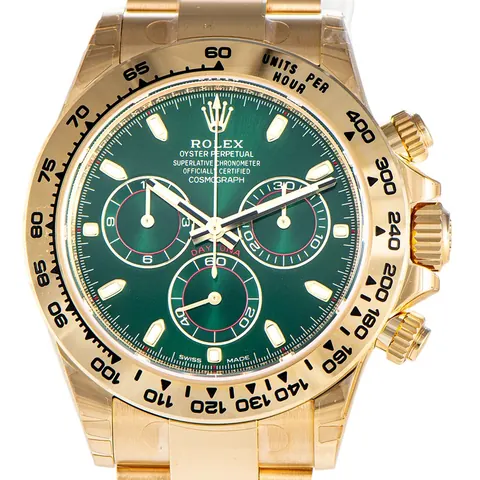 Rolex Daytona Gold Green Index