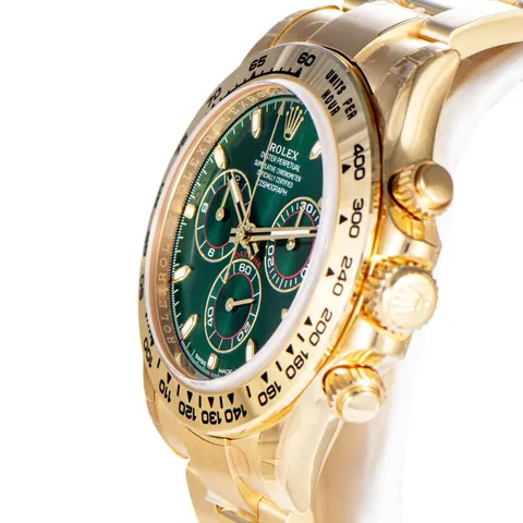 Rolex Daytona Gold Green Index 76,000 for sale For Super Rich