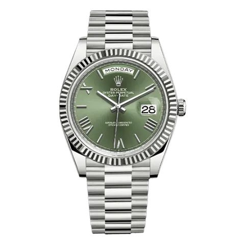 Rolex Day-Date Olive Green 0 for sale For Super Rich Rolex Day-Date Olive Green 0 for sale For Super Rich
