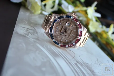 Rolex GMT-Master II Automatic Rose Gold Diamond