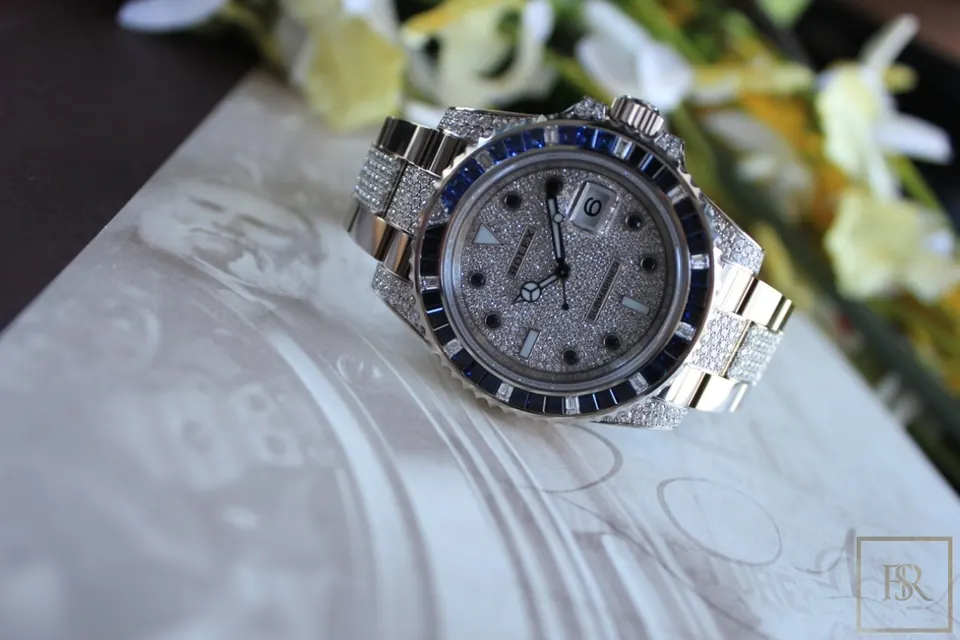 Rolex Submariner Factory Diamonds & Sapphires for sale For Super Rich Rolex Submariner Factory Diamonds & Sapphires for sale For Super Rich