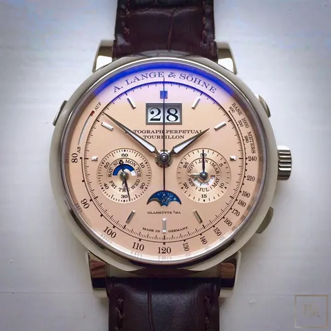 A. Lange & Söhne Datograph Perpetual Tourbillon 41.5 Limited Edition 230,000 for sale For Super Rich A. Lange & Söhne Datograph Perpetual Tourbillon 41.5 Limited Edition 230,000 for sale For Super Rich