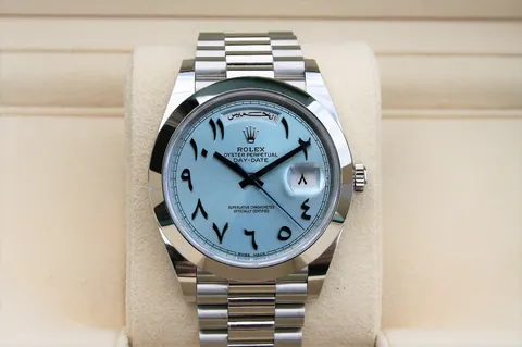 Rolex Day-Date Ice Blue Arabic dial
