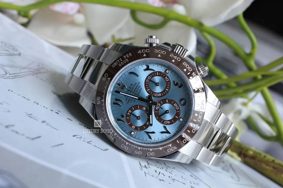 Rolex Daytona Cosmograph Platinum Arabic Dial for sale For Super Rich Rolex Daytona Cosmograph Platinum Arabic Dial for sale For Super Rich